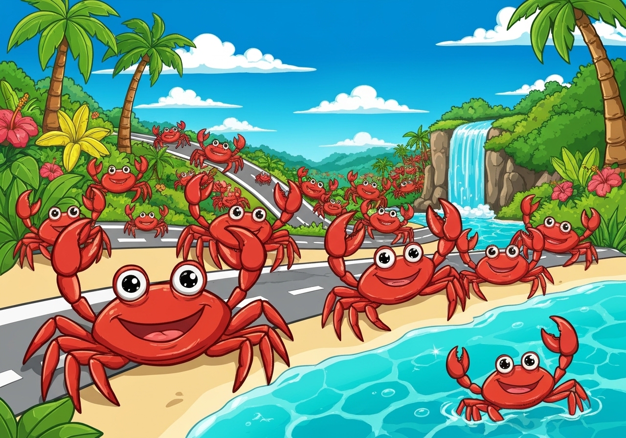 Den store krabbevandringa på Christmas Island