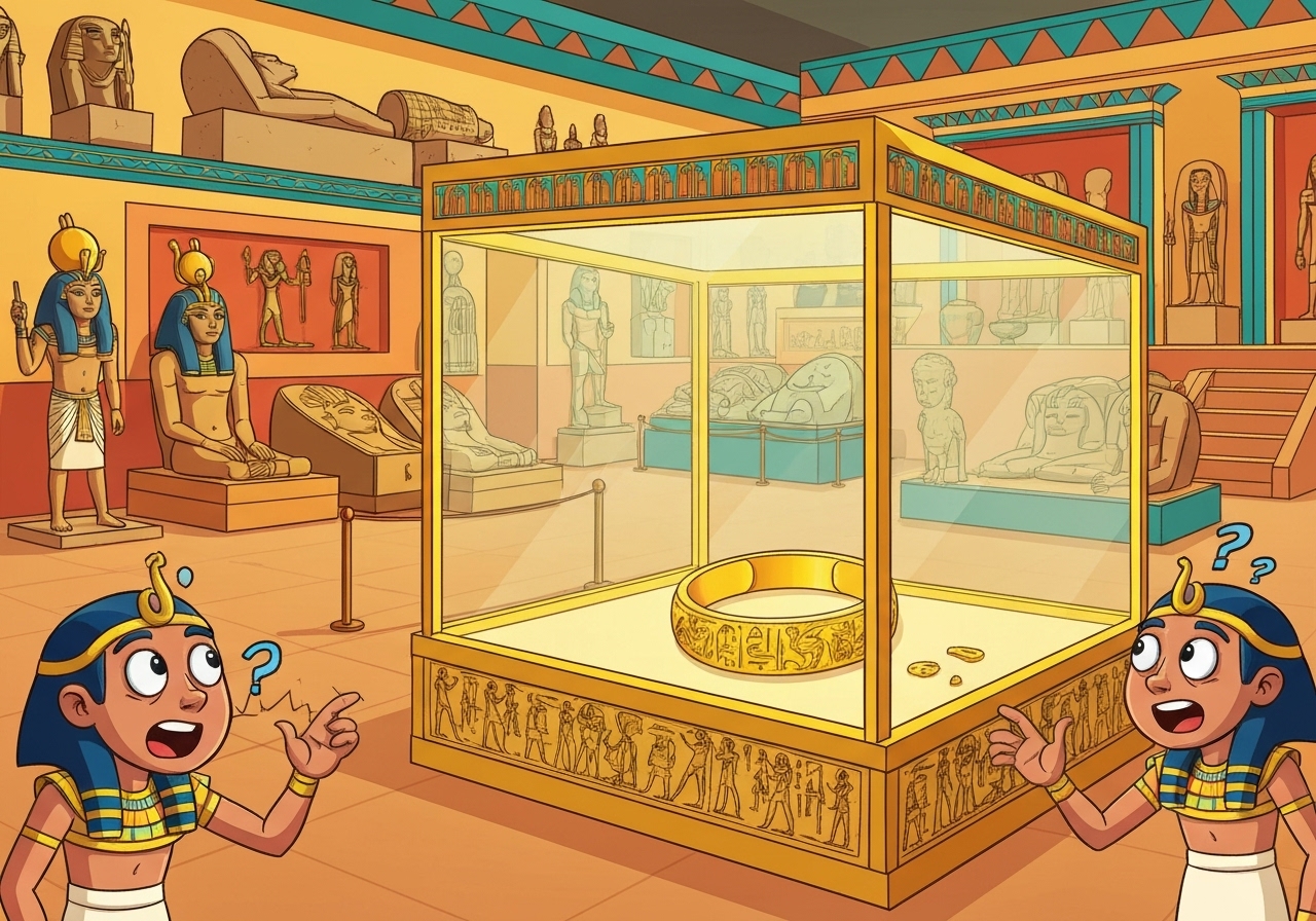 Faraos gullarmbånd forsvinner fra egyptisk museum