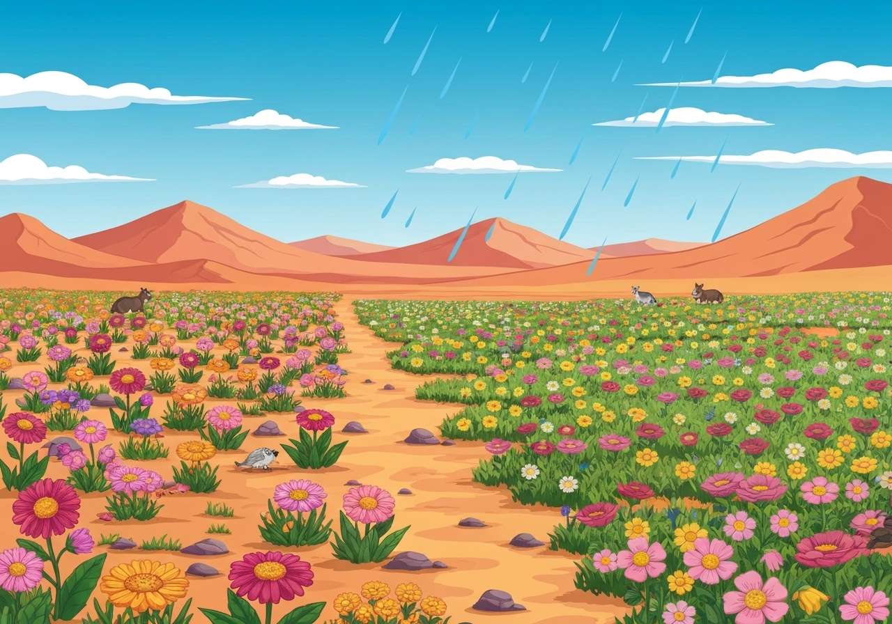 Når ørkenen blomstrer: Atacama blir levende