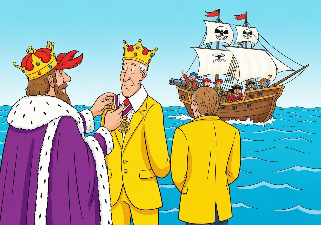 Terje Formoe blir ridder for å ha skapt Kaptein Sabeltann