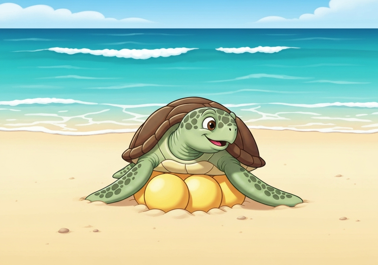 Rekordmange havskilpadder bygger reir på Texas-kysten